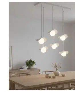 Svietidlá EMIBIG Závesné svietidlo na lanku RITUAL 6xG9/8W/230V, biela 1584/6