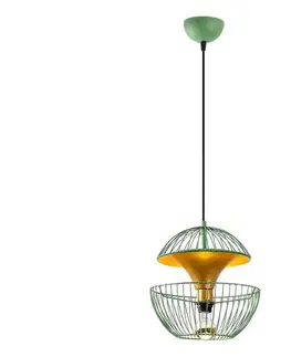 Svietidlá  Luster na lanku TNDER 1xE27/40W/230V zelená 942FLG1257