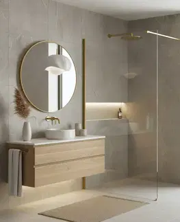 Sprchové dvere REA/S - Sprchová zástena Flexi Transparent / Brush Gold 100 KPL-K99262