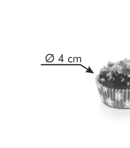 Formy na pečenie Tescoma cukrárske mini košíčky DELÍCIA ø 4 cm, 100 ks, zimné