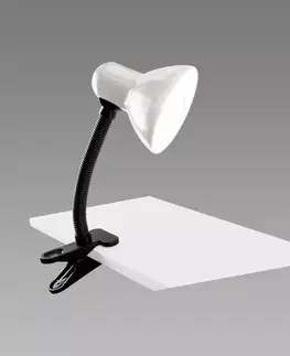 Kancelárske osvetlenie Lampa Tola E27 White Clip 02853 LB1