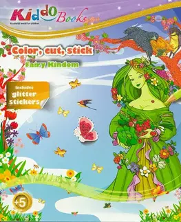 V cudzom jazyku Kiddo - Fairy Kindom with Glitter Stickers