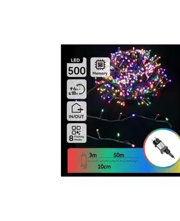 LED osvetlenie  B.V.  - LED RGBY Vonkajší vianočný reťaz 500xLED/3,6W/230V 50m IP44 B10303ABNL