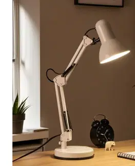 Lampy BRILAGI - LED Stolná lampa ROMERO 1xE27/10W/230V biela BG0260 + BG0208