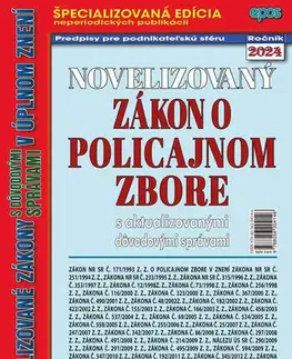 Zákony, zbierky zákonov Novelizovaný zákon o policajnom zbore 12/2024