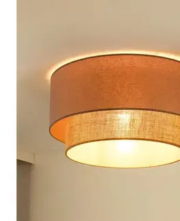 Svietidlá  - Stropné svietidlo BOHO 1xE27/15W/230V pr. 45 cm béžová/hnedá 605854