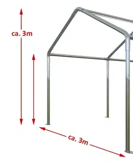Skladové stany Skladový stan 3x4m biela KLASIK