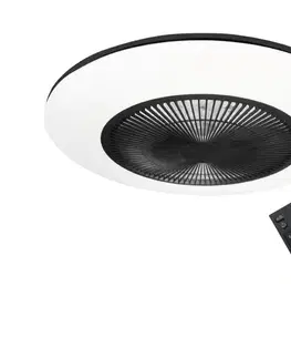 Ventilátory  LED Stmievateľné stropné svietidlo s látorom ARIA LED/38W/230V čierna/biela +DO ML8335