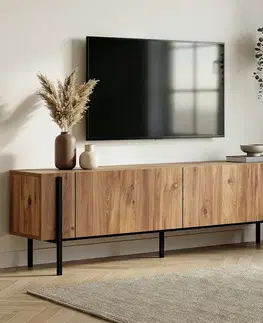TV stolíky SUXES TV stolík na nožičkách, borovica Atlantic/čierna