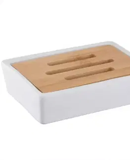 Kúpeľňové doplnky Mydlovnička biela 06577 Pure Bisk