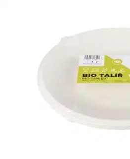Taniere Kinekus Tanier okrúhly 21cm jednorazový BIO, balenie 12ks