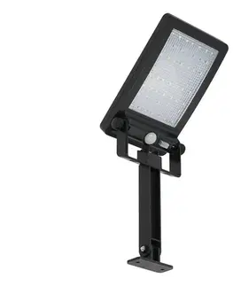 LED osvetlenie  LED solárny reflektor so senzorom ADIK LED/1,2W/3,7V 1200 mAh 6500K IP44 EKO0615
