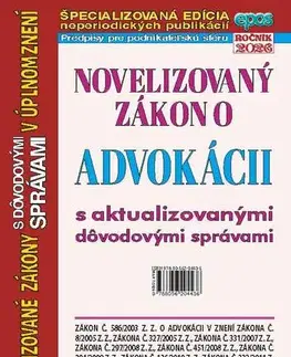 Zákony, zbierky zákonov Novelizovaný zákon o advokácii 7/2026
