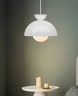 Svietidlá Závesný luster 241340 Bolla, biela