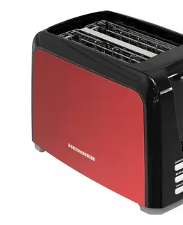 Predlžovacie káble Heinner HTP-700BKRD - Hriankovač s dvoma otvormi 700W/230V červený/matný chróm HTP-700BKRD