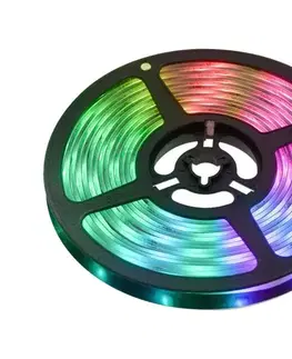 LED osvetlenie  - LED RGBW Inteligentný stmievateľný pásik 5m LED/230V Wi-Fi Tuya + diaľkové ovládanie 52000395