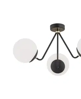 Svietidlá Argon 1478 - Prisadený luster TOMAR 3xE27/15W/230V čierna 1478