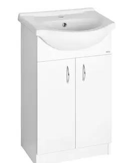 Kúpeľňový nábytok AQUALINE - SIMPLEX ECO 55 umývadlová skrinka vrátane umývadla 53x83,5x30,7cm SIME550