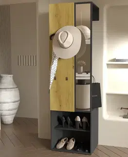 Predsieňový nábytok Predsieňový nábytok Sivaro čierna/artisan