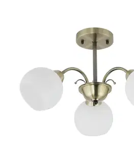 Svietidlá  Luster na tyči NESTOR 3xE27/40W/230V mosadz 33-34939