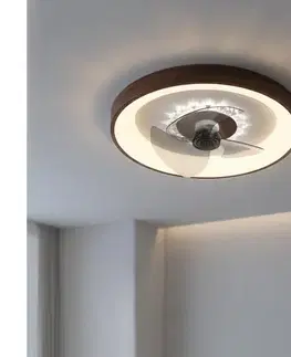 Ventilátory BRILAGI - LED stmievateľný stropný látor LED/34W/230V pr. 46 cm hnedý + DO WF-OSD-157