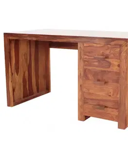 Písacie a pracovné stoly Písací stôl 130x76x70 Kali indický masív palisander