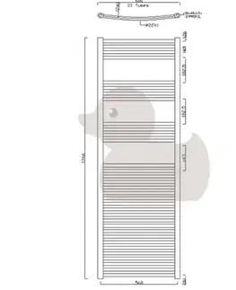 Radiátory do kúpeľne SIKO - Radiátor kombinovaný Anima Marcus 176x60 cm chróm MA6001760CR MA6001760CR