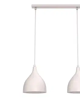 Svietidlá  Luster na lanku NOAK CLASSIC 2xE27/15W/230V krémový 6233