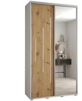 Šatníkové skrine Skriňa 45 Canaris 13 140 biela/artisan/silver