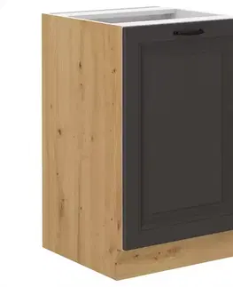 Kuchynské skrinky stojace Kuchynská skrinka STILO grafit mat/artisan 50zl 1f bb