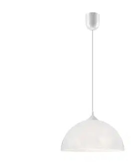 Svietidlá  Luster na lanku 1xE27/60W/230V káva LM 1.3.10 BIAŁY
