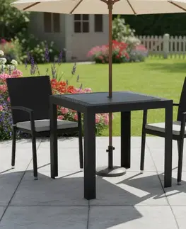 Záhradné stoly KONDELA Kingy New záhradný stôl antracit