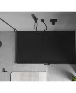 Vane MEXEN - Flow sprchová vanička obdĺžniková slim 80 x 160, čierna mat 46R708016