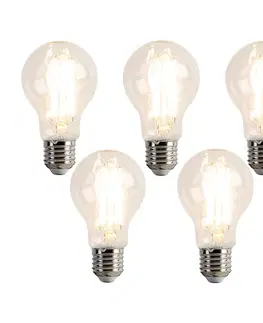 LED osvetlenie Sada 5 stmievateľných LED žiaroviek E27 A60 7,6W 780 lm 2700K