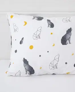 Obliečky MKLozkoviny.sk Obliečka Mako jersey 70×90 cm – Vlky-  -