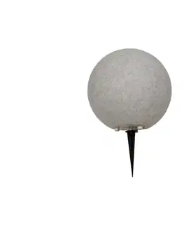 Záhradné lampy  Vonkajšia lampa KULA 1xE27/60W/230V, priemer 30 cm, IP44, sivá SKU046214