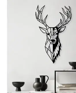 Obrazy  Nástenná dekorácia 42x70 cm jeleň kov 891TNL2355
