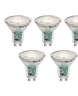 LED osvetlenie Sada 5 inteligentných LED žiaroviek GU10 50 mm číra 4,7 W 345 lm 2200 – 4000 K