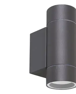Záhradné lampy Rabalux 8119 - Vonkajšie nástenné svietidlo PHOENIX 2xGU10/10W/230V IP54 šedá  8119