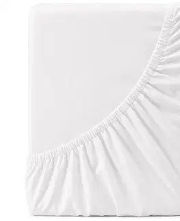 Plachty 4Home jersey prestieradlo Lycra biela, 120 x 200 cm