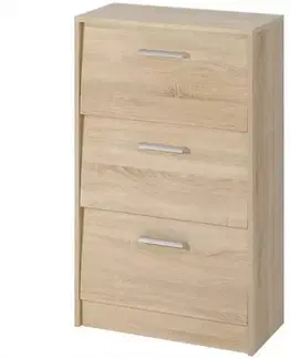 Skrinky na topánky Skrinka na topánky 3m dub sonoma