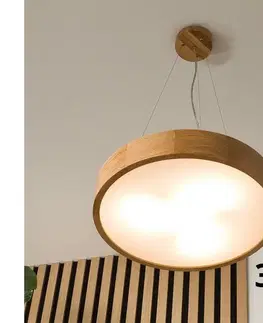 Svietidlá BRILAGI - LED luster na lanku CARVALHO 3xE27/15W/230V dub pr. 47,5 cm 8590828606758