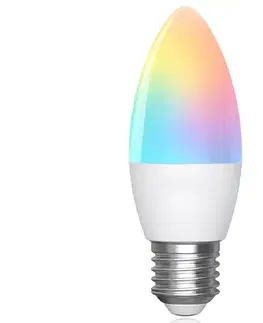 Žiarovky  B.V. LED RGBW Stmievateľná žiarovka C37 E27/6,5W/230V 2700-6500K Wi-Fi -  S10201FW2