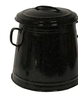 Dózy na potraviny Kinekus Nádoba na masť 20L, smaltovaná