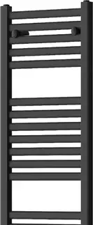 Radiátory do kúpeľne MEXEN/S - Hades radiátor + vykurovacia tyč 1200 x 400 mm, 600 W, čierna W104-1200-400-2600-70