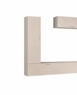 Obývacie steny RATEM závesná obývacia stena, toffee / BEZE