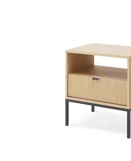 Nočné stolíky ArtPS Nočný stolík MONA S-54 | dub vicenza