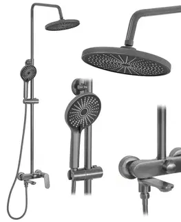 Kúpeľňové batérie REA REA - Sprchový set Marco Gun Grey REA-P5600