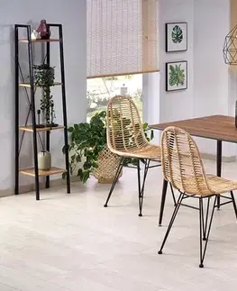 Jedálenské stoličky HALMAR K337 jedálenská stolička prírodná / čierna
