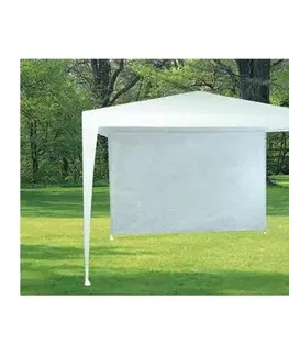Záhradné stany a altány VETRO-PLUS Bočnica záhradného stanu bez okna 2,95 x 1,9 m biela